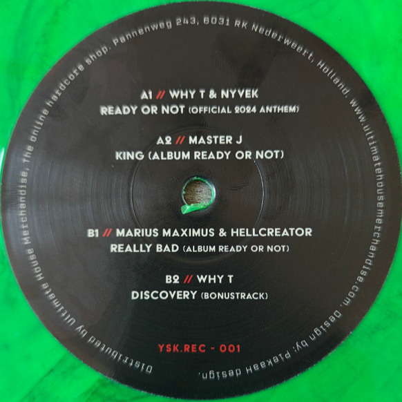 Ready Or Not (Early Hardcore Event) front label