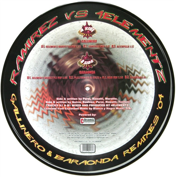 Gallinero & Baraonda Remixes '04 back cover