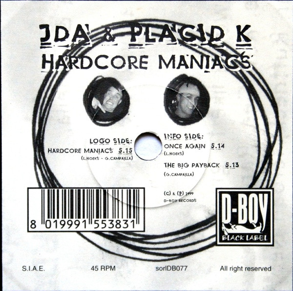 Hardcore Maniacs front label