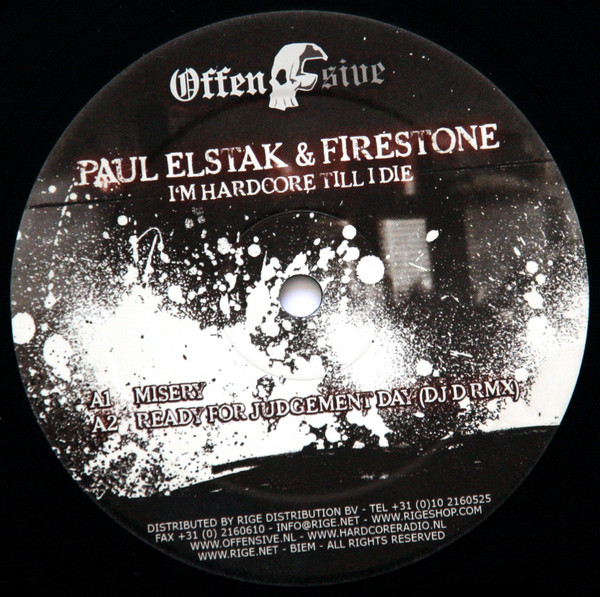 I'm Hardcore Till I Die front label