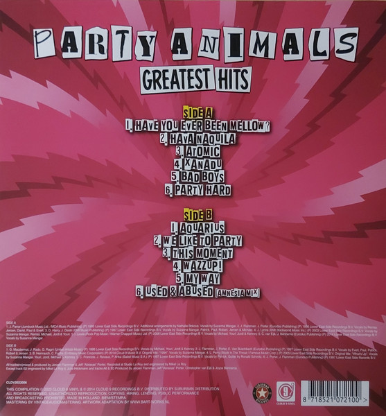 Greatest Hits back cover