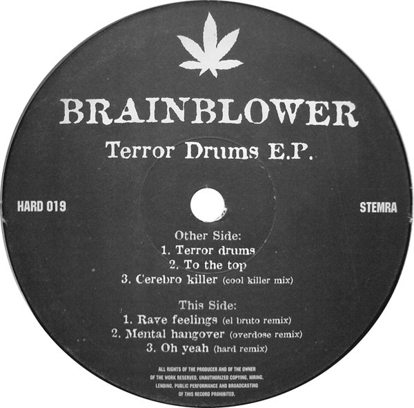 Terror Drums E.P. front label
