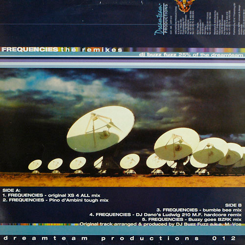 Frequencies (The Remixes) back cover