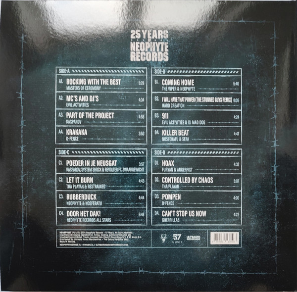 25 Years Of Neophyte Records Volume.1 back cover