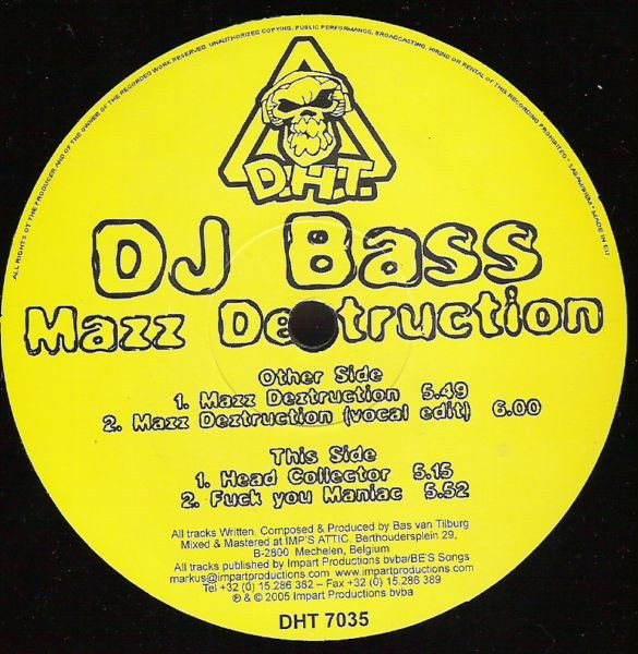 Mazz Deztruction back label