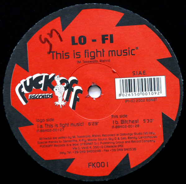 Fi* - This Is Fight Music front label