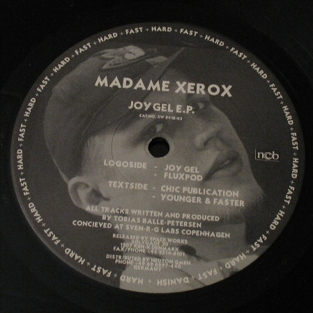 Joy Gel E.P. front label