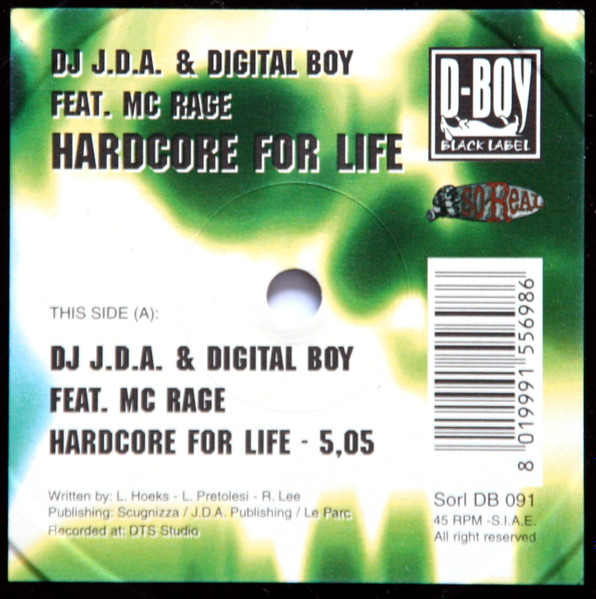 Hardcore For Life front label