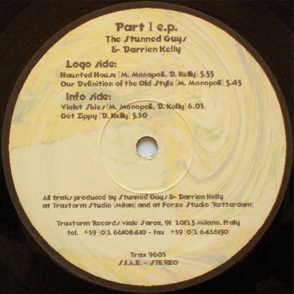 Part I E.P. back label