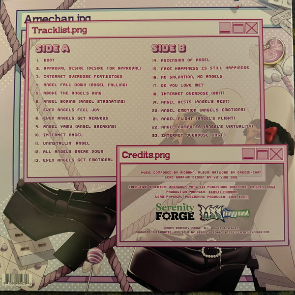 Needy Streamer Overload - Original Soundtrack Vinyl back cover