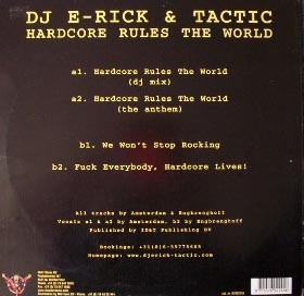 Thunderdome '98 (Hardcore Rules The World) back cover