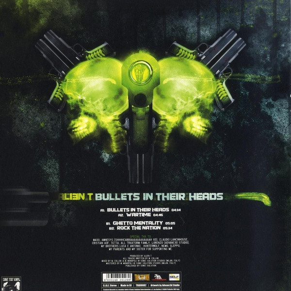 Bullets In Their Heads back cover