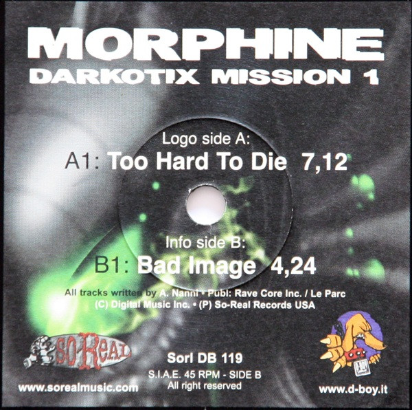 Darkotix Mission 1 front label
