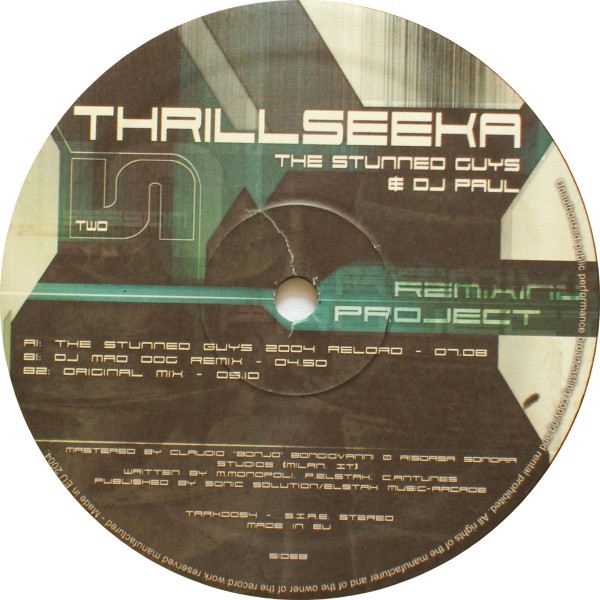 Thrillseeka - Remixing Project 2 back label