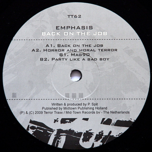 Back On The Job back label