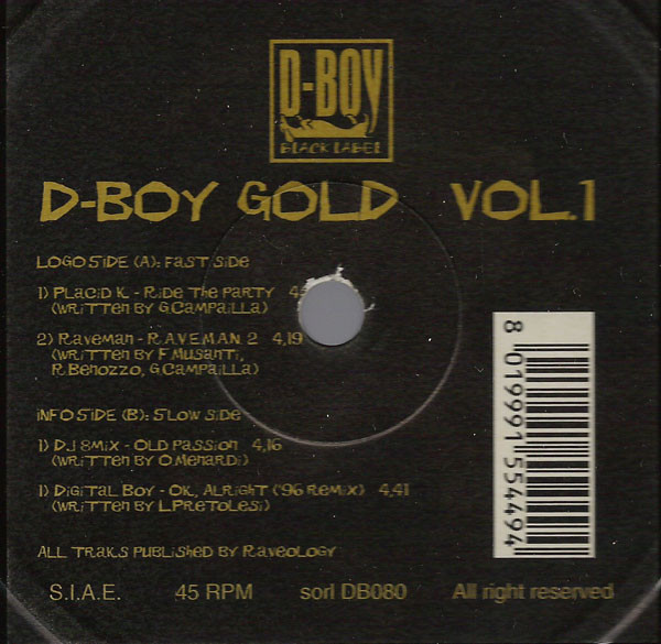 D-Boy Gold Vol. 1 back cover