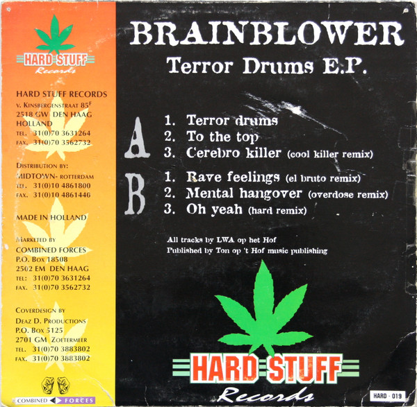 Terror Drums E.P. back cover