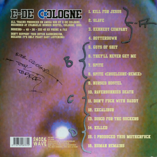 Synthetic Overdose back cover