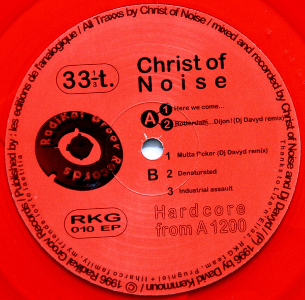 Hardcore From A 1200 front label