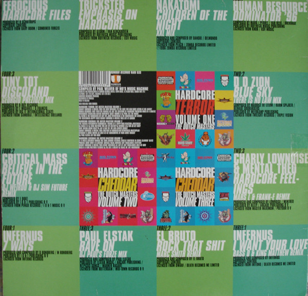 Hardcore Cheddar - The Dutch Masters Volume Four back cover