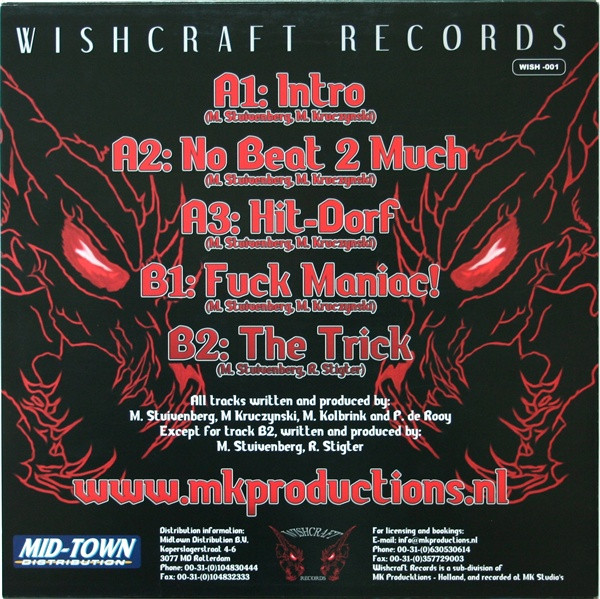 Hard-Quake E.P. back cover