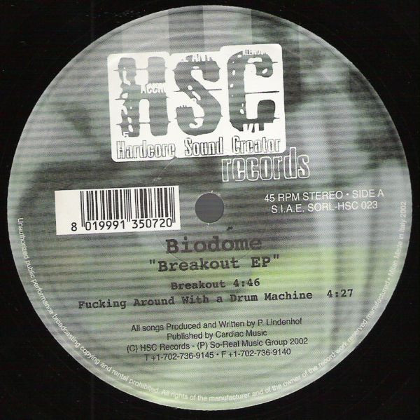 Breakout EP front label