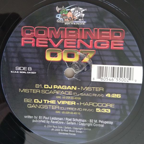 Combined Revenge 007 back label