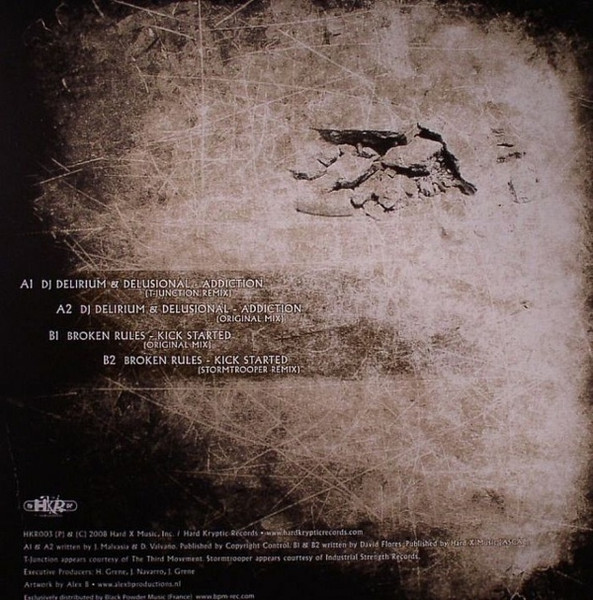 Kick Start The Addiction back label