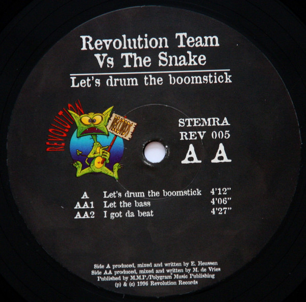 Let's Drum The Boomstick back label