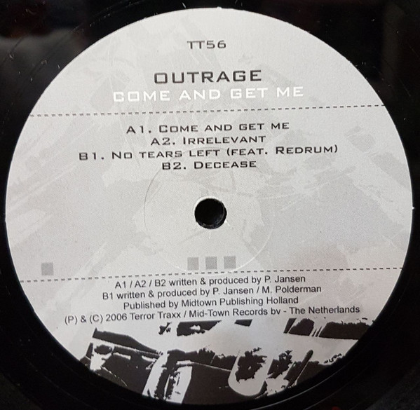 Come And Get Me back label