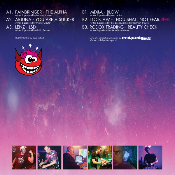 Rave Instinct - The Album back cover