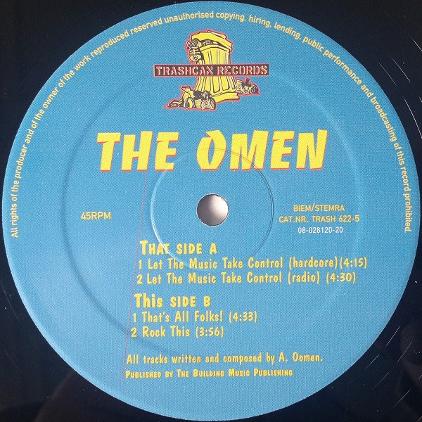 Let The Music Take Control front label