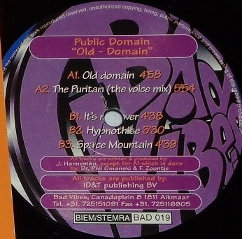Old Domain front label
