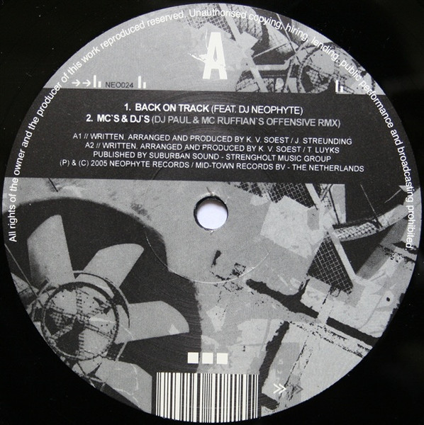 Back On Track back label