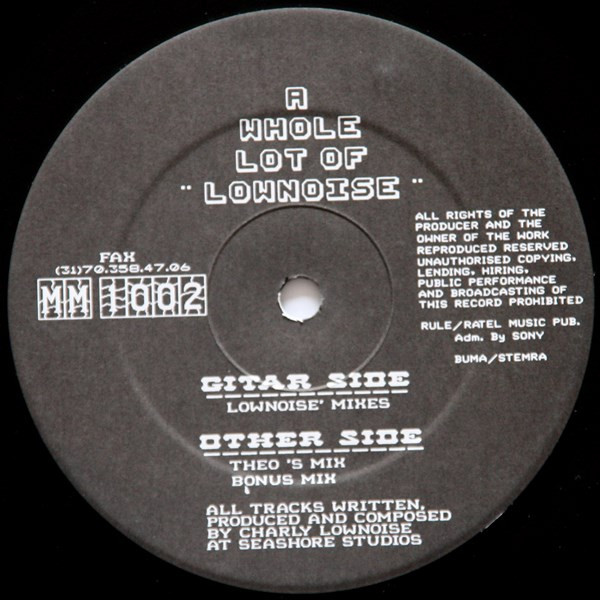 A Whole Lot Of "Lownoise" front label