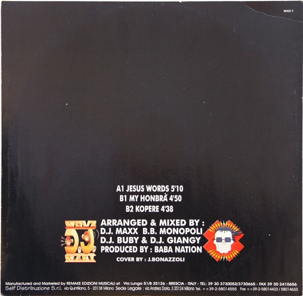 Temptations E.P. back cover