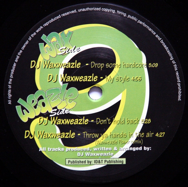 Drop Some Hardcore E.P. front label