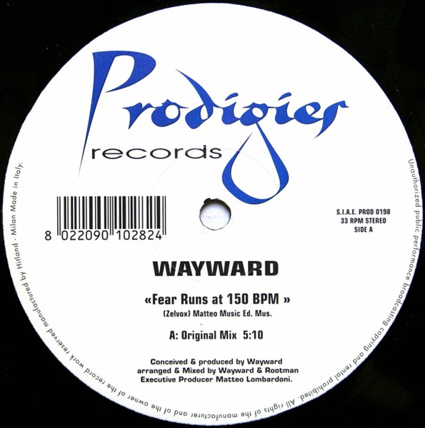 Fear Runs At 150 BPM front cover