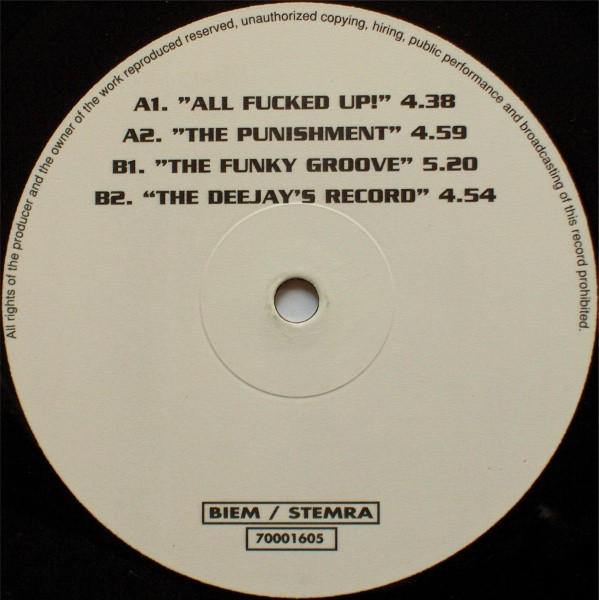 All Fucked Up! back label