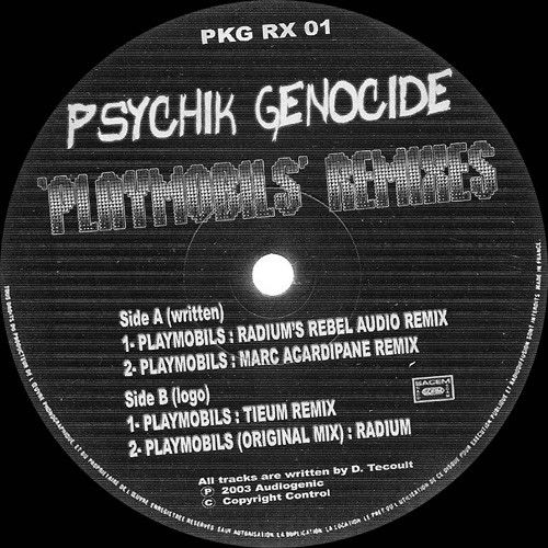 Playmobils (Remixes) front label