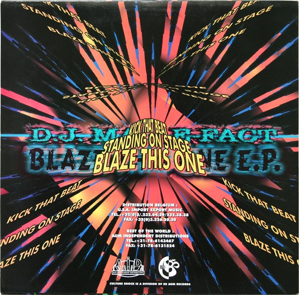 Blaze This One E.P. back cover