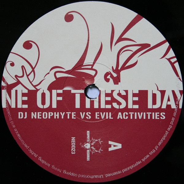 One Of These Days front label