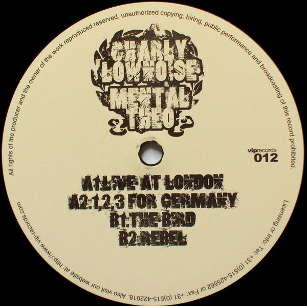 Live At London / 1,2,3 For Germany / The Bird / Rebel front label