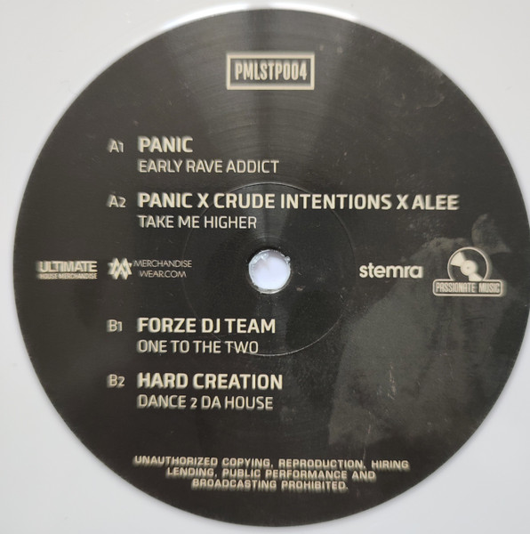 Early Rave Addict back label