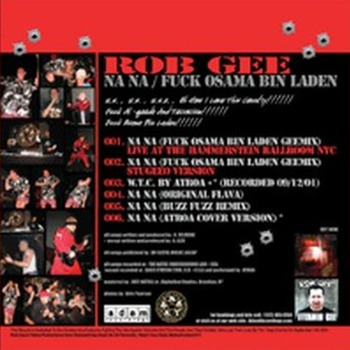 Na Na / Fuck Osama Bin Laden back cover