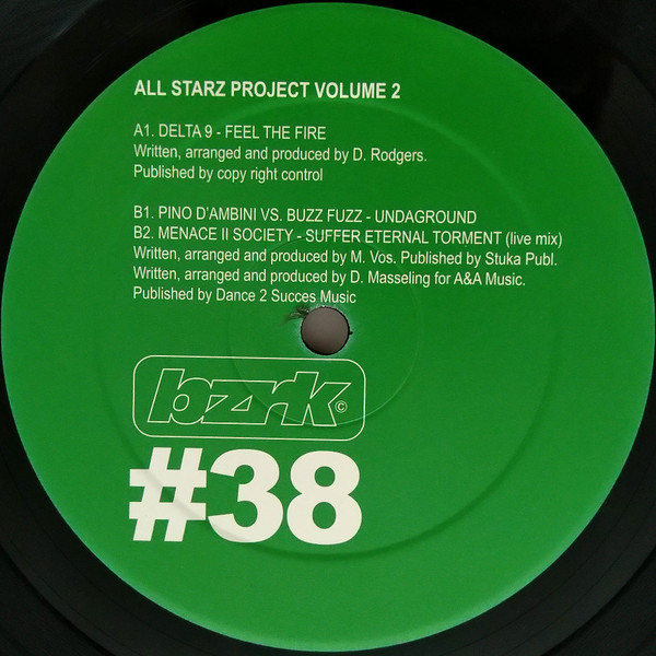 All Starz Project Volume 2 back label