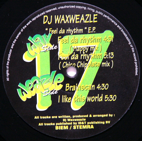 Feel Da Rhythm E.P. front label