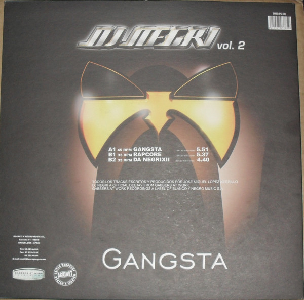 Gangsta back label