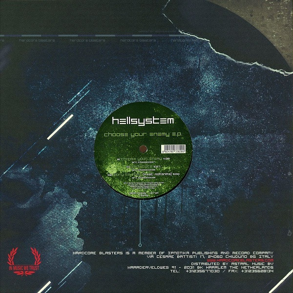 Choose Your Enemy E.P. back cover