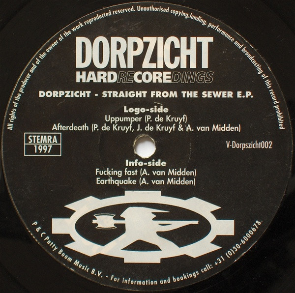 Straight From The Sewer E.P. front label